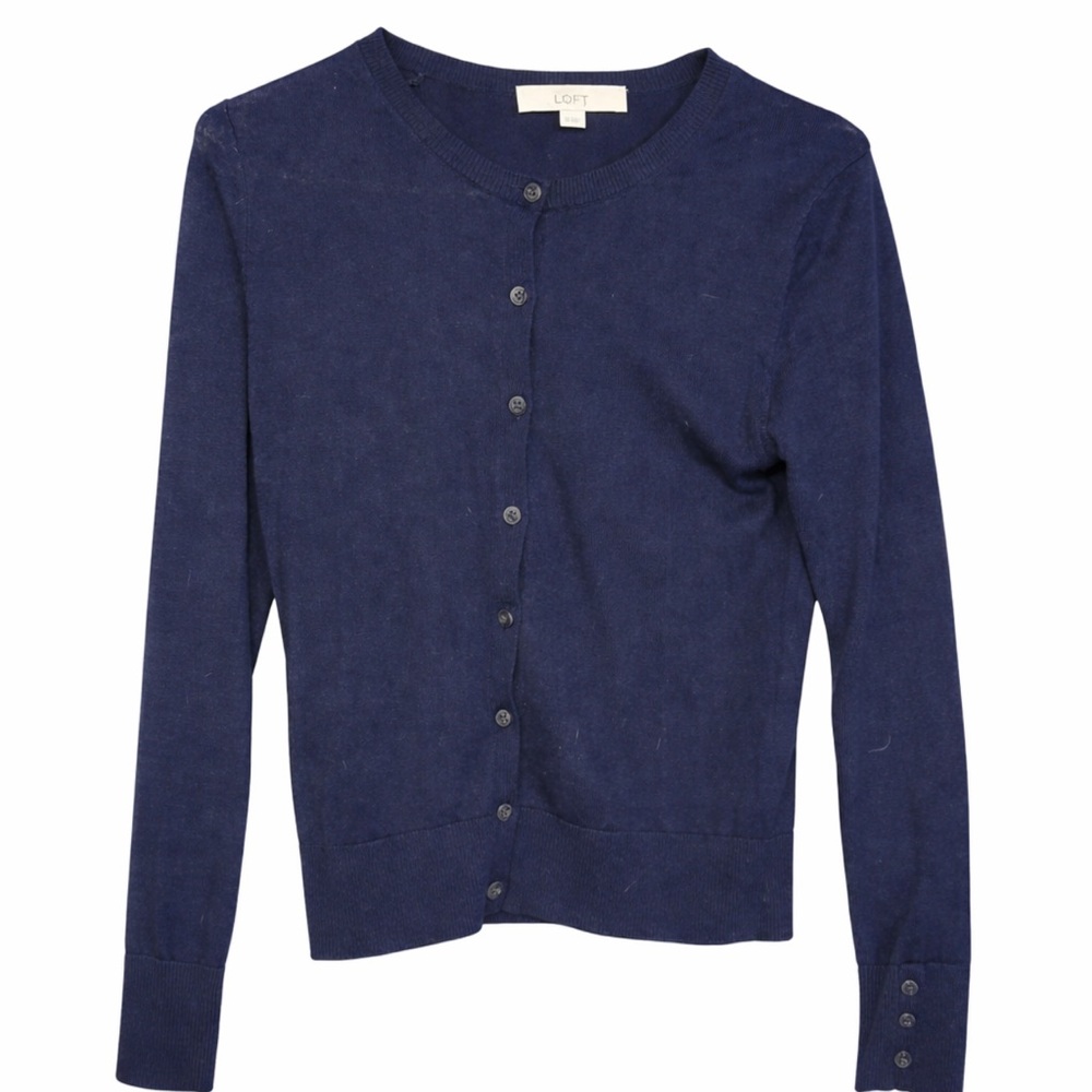 LOFT Deep Blue Knit Sweater